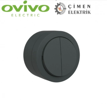 ÇOK SATAN Antrasit Komutatör Anahtar Sıva Üstü - Elektrik Tesisat Anahtarı