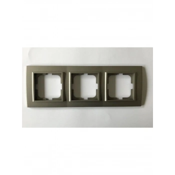ÇOK SATAN Antrasit Üçlü Çerçeve - Priz ve Anahtar İçin Uyumlu Çerçeve