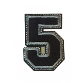 ÇOK SATAN Aplike Ütü İle Yapışan 5  Rakamı  Arma 4x4 cm