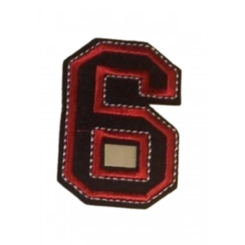 ÇOK SATAN Aplike Ütü İle Yapışan 6  Rakamı  Arma 4x5 cm