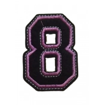 ÇOK SATAN Aplike Ütü İle Yapışan 8  Rakamı  Arma 3x4 cm