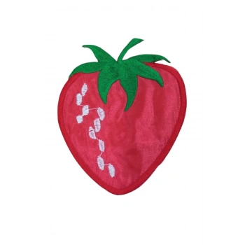 ÇOK SATAN Aplike Ütü İle Yapışan Çilek Desen