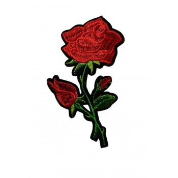 ÇOK SATAN Aplike Ütü İle Yapışan Gül Büyük Arma 15x5 cm