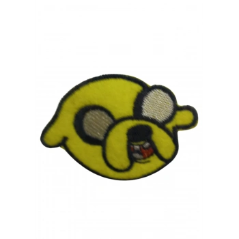 ÇOK SATAN Aplike Ütü İle Yapışan Köpek Yüzü Sarı Arma 6x7 cm