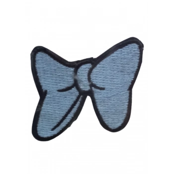 ÇOK SATAN Aplike Ütü İle Yapışan Küçük Kelebek Mavi Arma 2x3 cm
