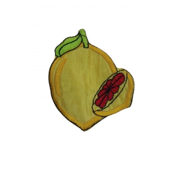 ÇOK SATAN Aplike Ütü İle Yapışan Limon Desen