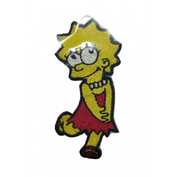 ÇOK SATAN Aplike Ütü İle Yapışan Simpson Lisa Arma 6x2,5 cm