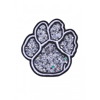 ÇOK SATAN Aplike Ütü İle Yapışan Taşlı Pati Arma 5 cm