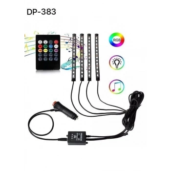 ÇOK SATAN Araç İçi Ayak Altı Ses Duyarlı Şerit Led 4lü Set