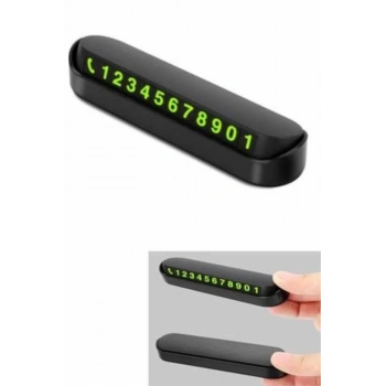 ÇOK SATAN Araç İçi Numaratör Numaralık Oto Cam Kartı Fosforlu Numaratör