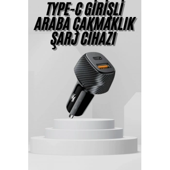 ÇOK SATAN Araç İçi Şarj Cihazı 38W Güç Kapasiteli Type-C Girişli Araba Çakmaklık