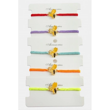 ÇOK SATAN Arı Makrome Örgülü Bileklik