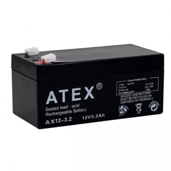 ÇOK SATAN Atex Ax12-3.2 12 Volt - 3.2 Amper Bakımsız Kuru Akü (134x70x60 Mm)