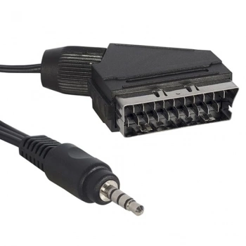 ÇOK SATAN Av Kablo Scart Kablo 3.5 Mm Stereo 1.2 Metre Kısa Jack
