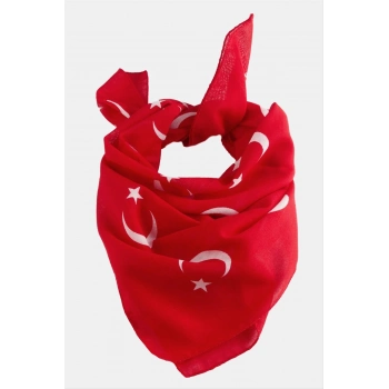 ÇOK SATAN Ay Yıldız Desenli Bandana 50*50