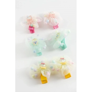 ÇOK SATAN Ayıcık Çiçek Pens Toka 2 Adet