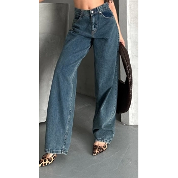 ÇOK SATAN Baggy kar yıkama yeşil tint jeans pantolon d2007