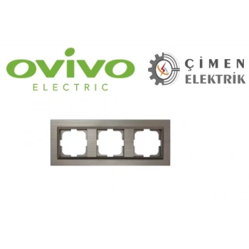 ÇOK SATAN Bakır Üçlü Çerçeve Qantum - Priz ve Anahtar İçin Uyumlu Çerçeve