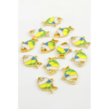 ÇOK SATAN Balık Tek Kulp Mineli Bileklik ve Kolye Ucu Aparatı 1 Adet