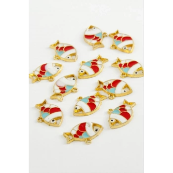 ÇOK SATAN Balık Tek Kulp Mineli Bileklik ve Kolye Ucu Aparatı 1 Adet