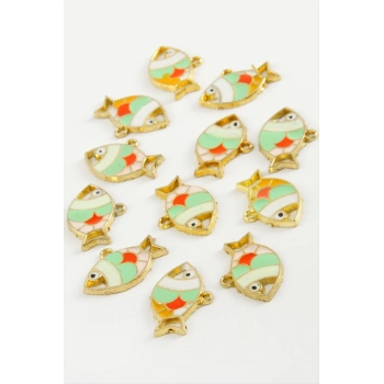 ÇOK SATAN Balık Tek Kulp Mineli Bileklik ve Kolye Ucu Aparatı 1 Adet