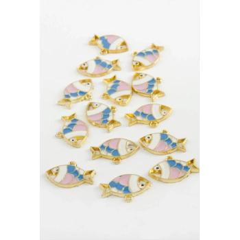 ÇOK SATAN Balık Tek Kulp Mineli Bileklik ve Kolye Ucu Aparatı 1 Adet