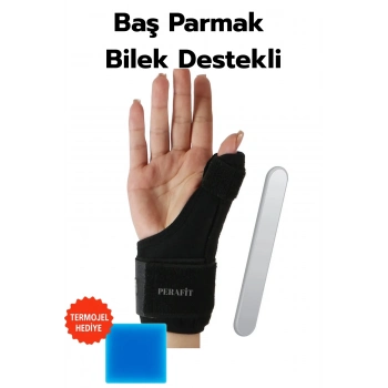 ÇOK SATAN Baş Parmak Ve Bilek Destekli El Bilekliği Metal Atel De Quarvein Termojelli