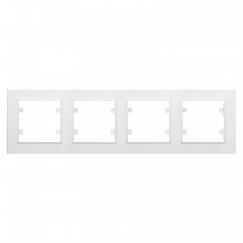 ÇOK SATAN Beyaz 4 Lü Çerçeve - Priz ve Anahtar İçin Uyumlu Çerçeve
