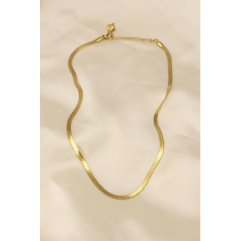 ÇOK SATAN BFS 316L Çelik Altın Renk 45 cm İtalyan Zincir Model Kadın Kolye