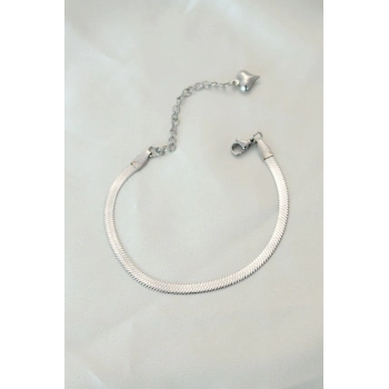 ÇOK SATAN BFS 316L Çelik Gümüş Renk İtalyan Zincirli Bileklik