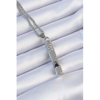 ÇOK SATAN BFS Acil Durum Düdüğü 316L Çelik Kararma Yapmaz Yüksek Desibel Kolye Unisex