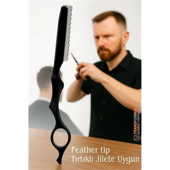 ÇOK SATAN BFS  Feather Tip Jiletli Ustura Profesyonel Alüminyum Metal