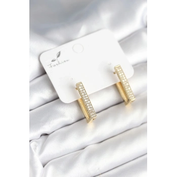 ÇOK SATAN BFS Kare Zirkon Taşlı Kadın Küpe