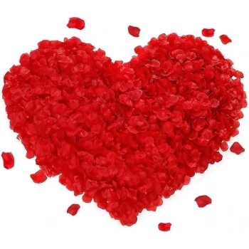 ÇOK SATAN BFS Kırmızı Renk Gül Yaprağı Şekilli Konfeti – 1 Paket 100 Adet