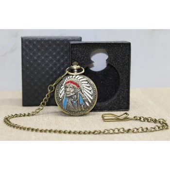 ÇOK SATAN BFS Özel Kutulu Kızılderili Köstekli Saat Alk4677