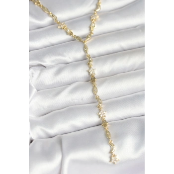 ÇOK SATAN BFS Pirinç Gold Renk Kadın Manifest Kolye