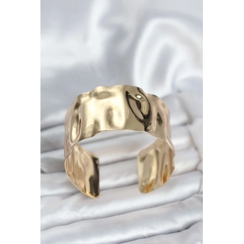 ÇOK SATAN BFS Pirinç Gold Renk Levha Model Kadın Bileklik