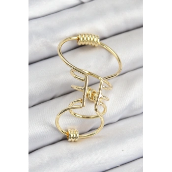 ÇOK SATAN BFS Pirinç Halkalı Model Gold Renk Kıkırdak Küpe
