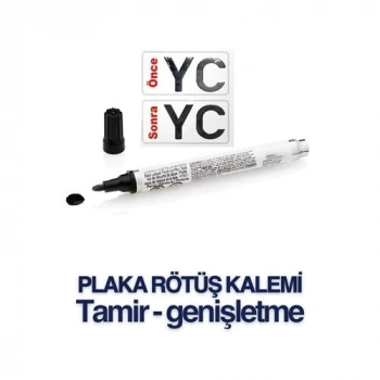 ÇOK SATAN BFS  Plaka Yazma Rötüş Kalemi Plaka Kalemi SİYAH
