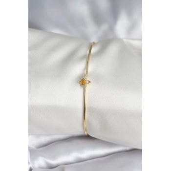 ÇOK SATAN BFS Sinek Figürlü Gold Renk Pirinç Kadın Bileklik