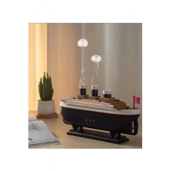 ÇOK SATAN BFS Titanic Gemi Hava Nemlendirici Işıklı Fonksiyonlu Buhar Makinesi Kumandalı
