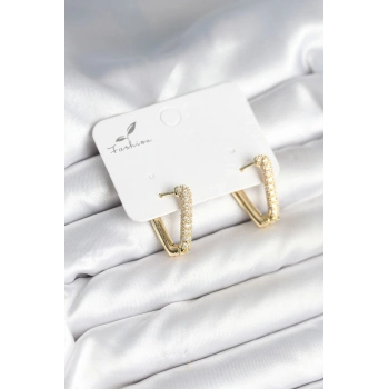 ÇOK SATAN BFS Üçgen Model Zirkon Taşlı Kadın Küpe