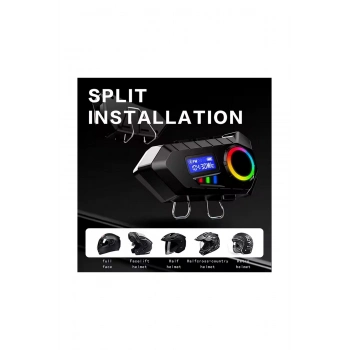 ÇOK SATAN BFS Y30 Kask Kulaklık Bluetooth Motosiklet Kulaklık Rgb Radyolu Intercom