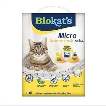 ÇOK SATAN Biokats Micro Fresh Extra Bahar Kokulu Aktif Karbonlu Topaklanan Doğal Kedi Kumu 6 Lt