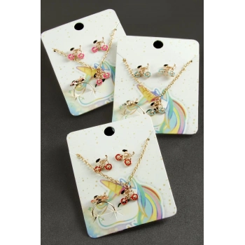 ÇOK SATAN Bisiklet Mineli Set Kolye