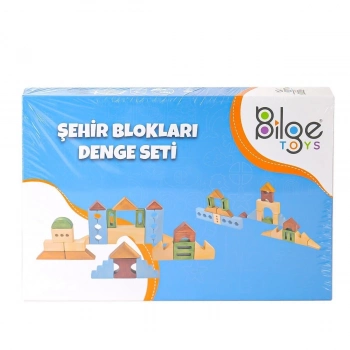 ÇOK SATAN BLG-107A Ahşap Şehir Blok Seti