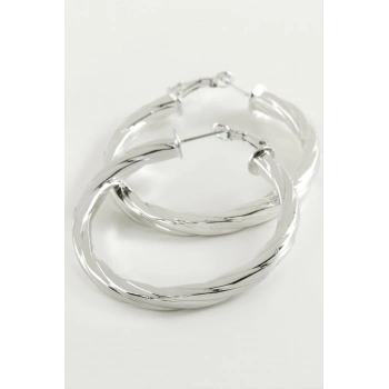 ÇOK SATAN Burgulu Halka Küpe 5 cm