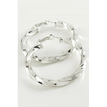 ÇOK SATAN Burgulu Halka Küpe 6 cm