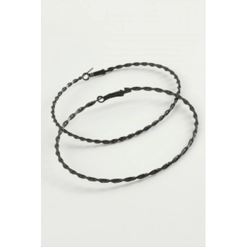 ÇOK SATAN Burgulu Metal Halka Küpe 8-9-10 cm