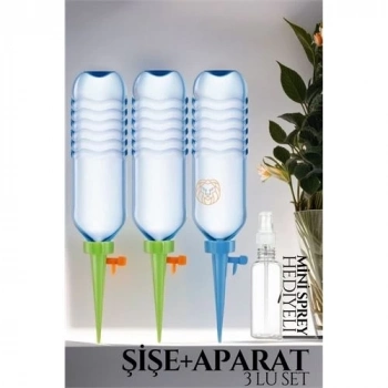 ÇOK SATAN BX Çiçek Damlama Sulama Şişe Aparat Seti 3 Şişe